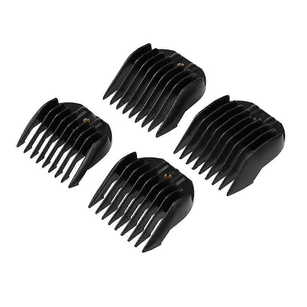 Hair Clipper Guards Set 4 Sizes with Clipper Guide Combs for Precise Length Control and Easy SnapOn