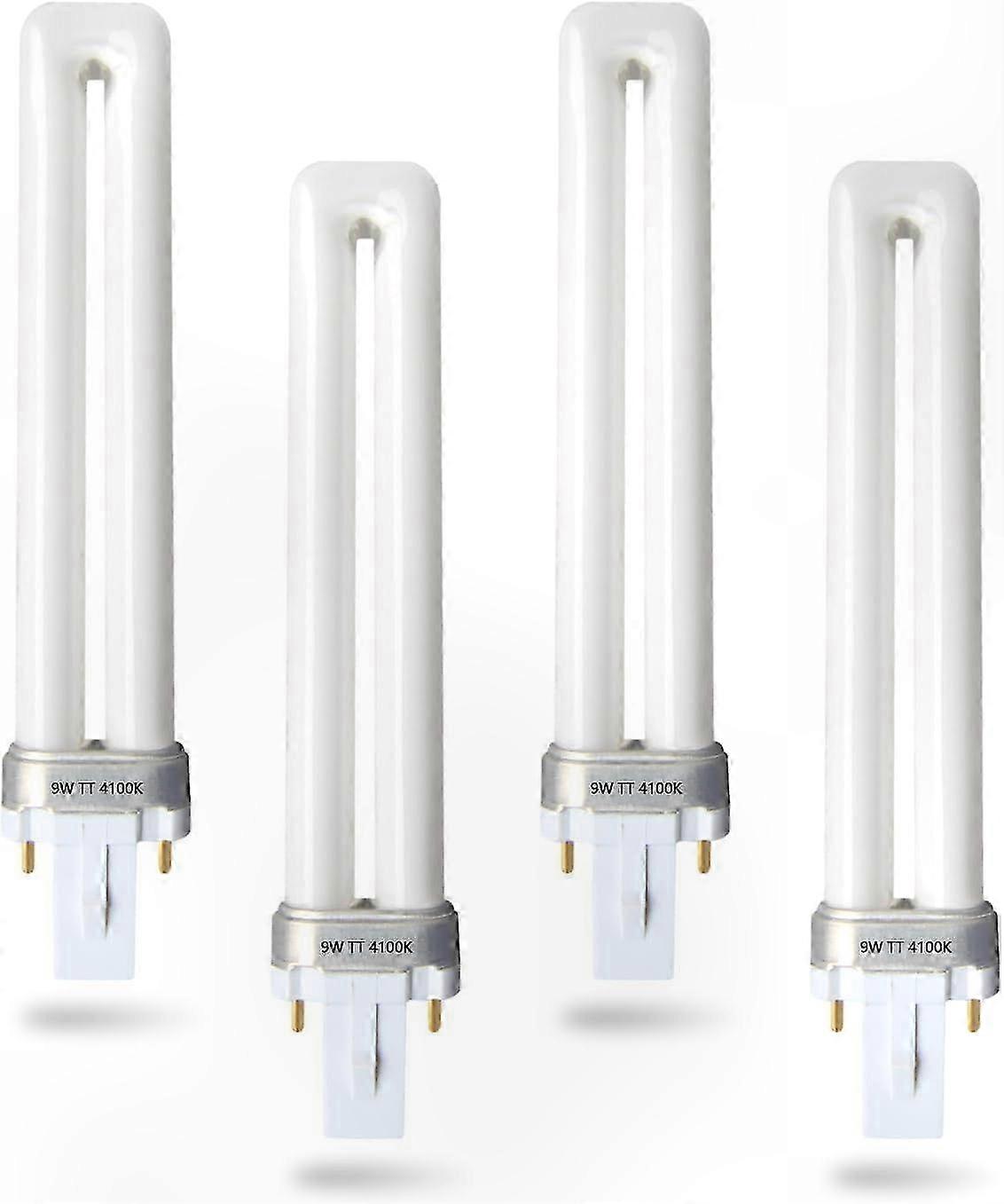2-Pin 9W Fluorescent Tube Replacement, G23 Base, 4100K Cool White, Compatible with Various Models
