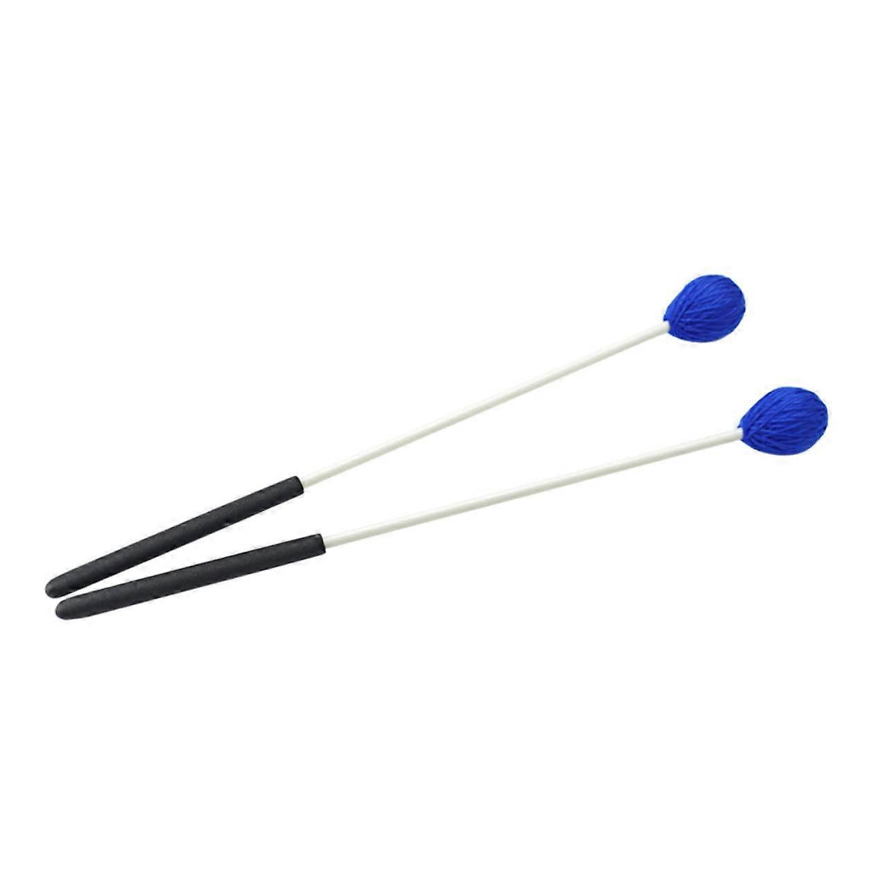 Wool Drumsticks with Durable Wool Head and Ergonomic Grip for Warm Tone Percussion Use