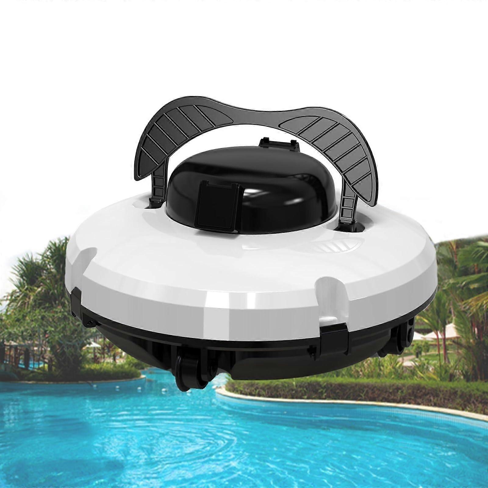 Cordless Robotic Pool Cleaner with 120Minute Runtime and SelfParking for Above Ground Pools