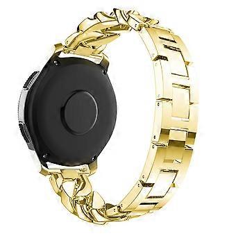 Do zegarka Samsung Galaxy Watch 4 40 mm/44 mm/Watch 4 Classic 42 mm/46 mm/Garmin Venu Single Row ze stali nierdzewnej