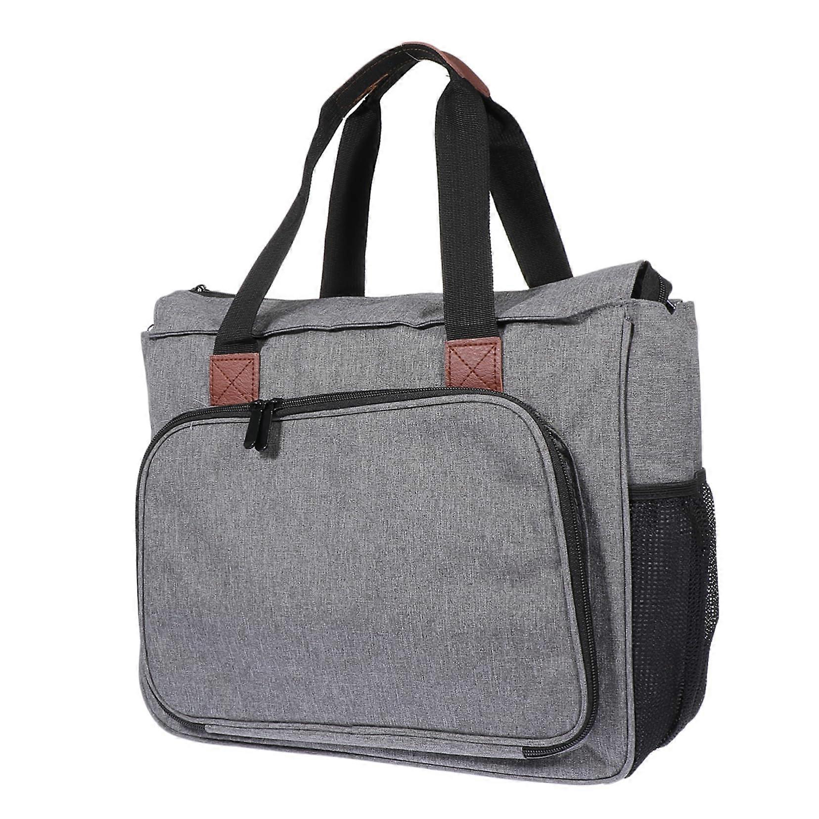 Embroidery Storage Bag with Large Capacity and Structured Protection for Threads and Tools