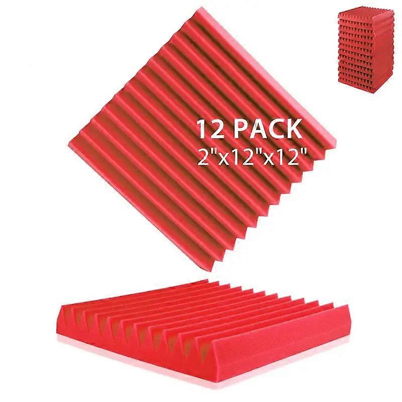 Soundproofing Foam Panels (12-pack) (8 Colours Available)