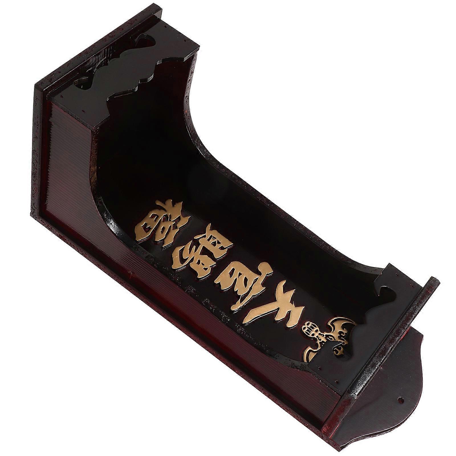 Wooden Plate Auspicious Decor for Buddhist Altar