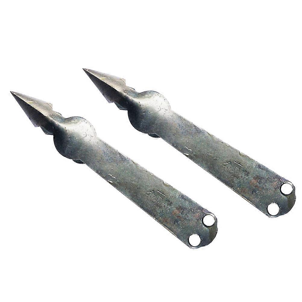 Fruit Core Remover Pineapple Kitchen Use Silver Compact Design 2Pcs