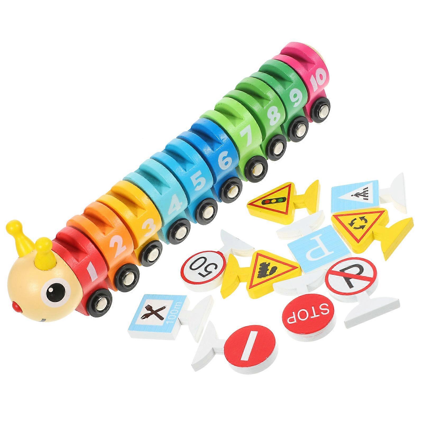 Wooden Train Toy Toy for Cognitive Development 1Set