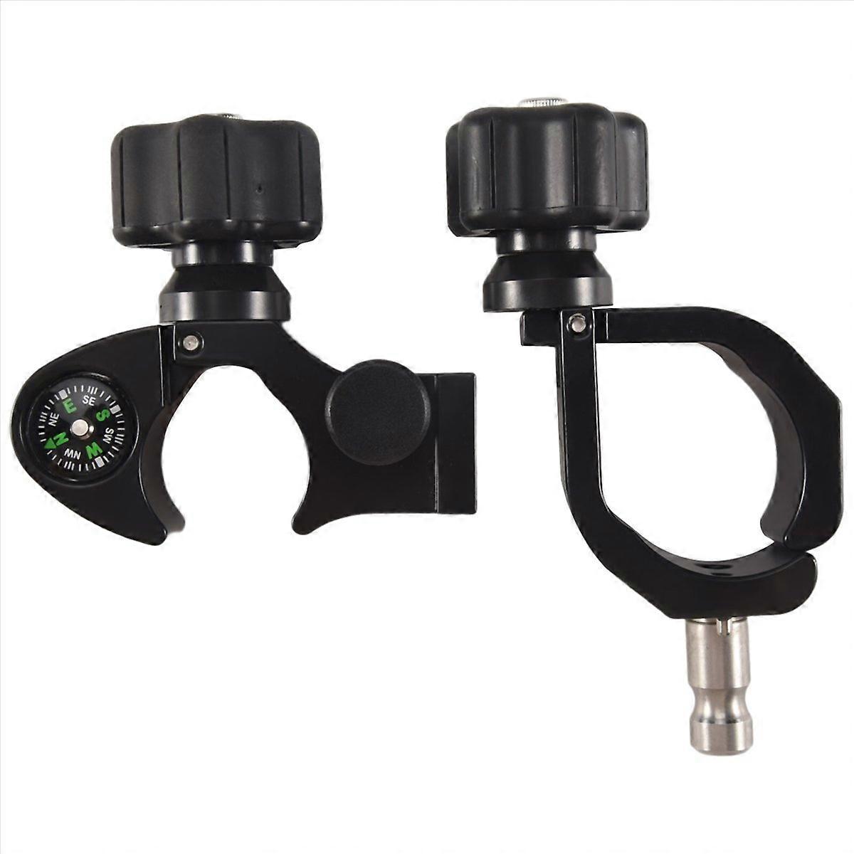 Quick Release Pole Clamp with Compass & Data Collector Cradle
