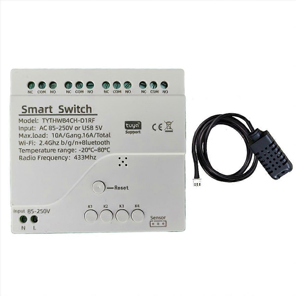 Tuya WiFi 4 Channel Smart Switch C