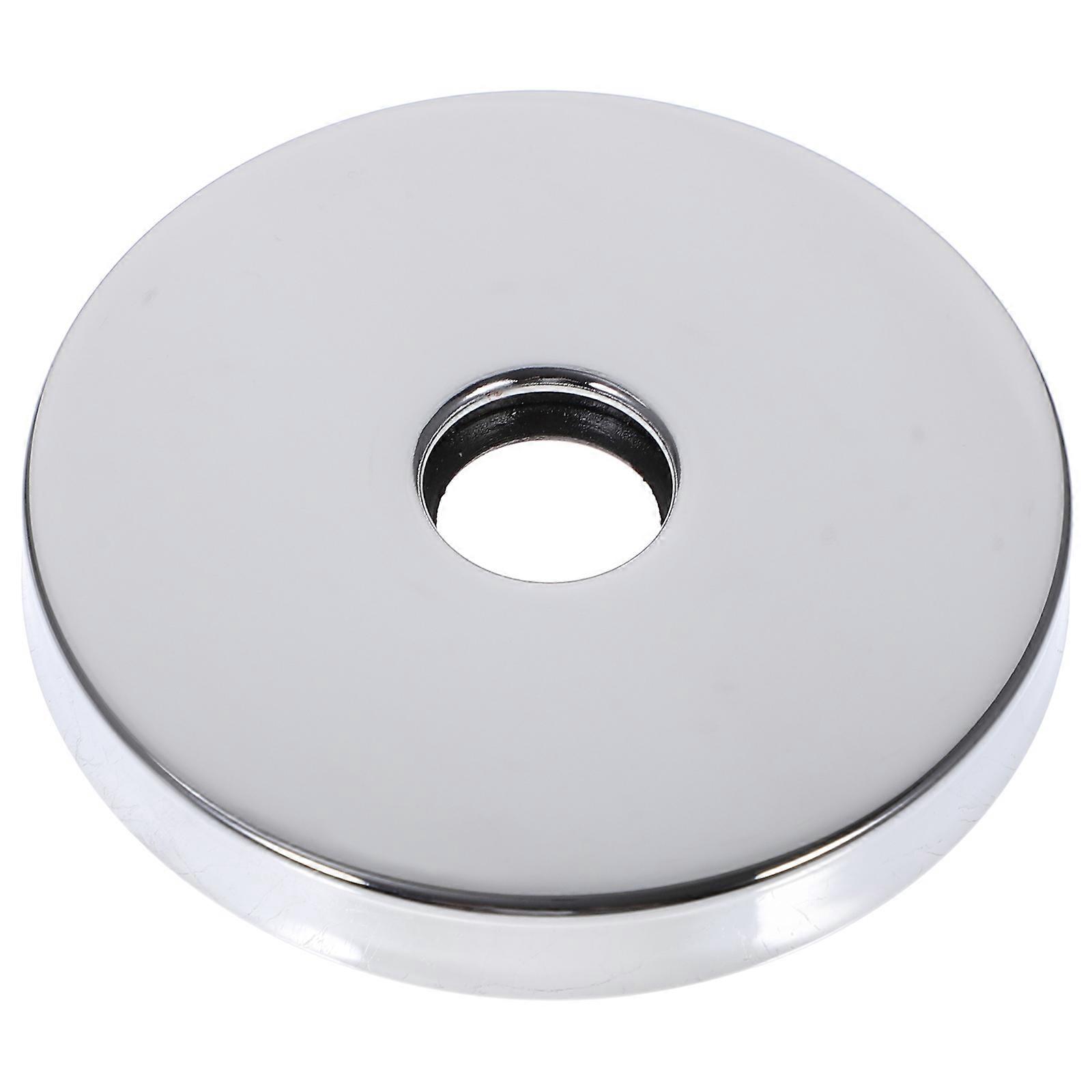 Round Escutcheon Plate Plumbing Cover Plates for Pipe Use Silver