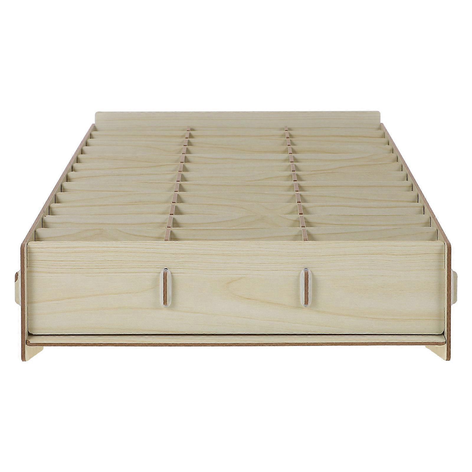 Classroom Desk Organizer Small Storage Box School Use Multiple Grids Design Rectangular 1Set