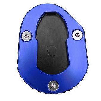 Motorcykel Anti-Slip Sidostativ Förlängning Stativ Förlängningsdyna Kompatibel med YAMAHA MT125 YZFR125 1418 (blå)