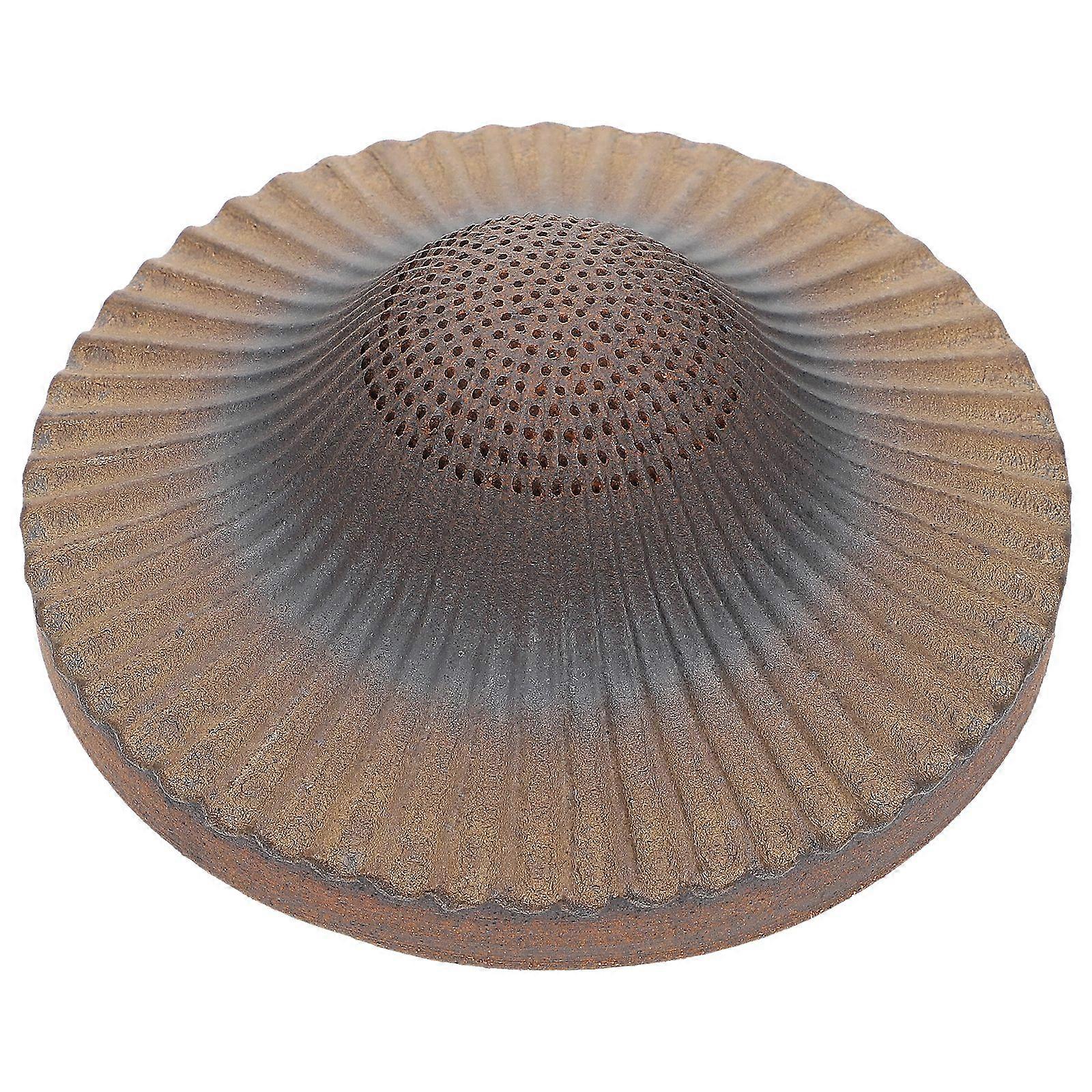 1pc Creative Tea Filter Ceramic Tea Strainer Tea Ware Accessory (Brown)