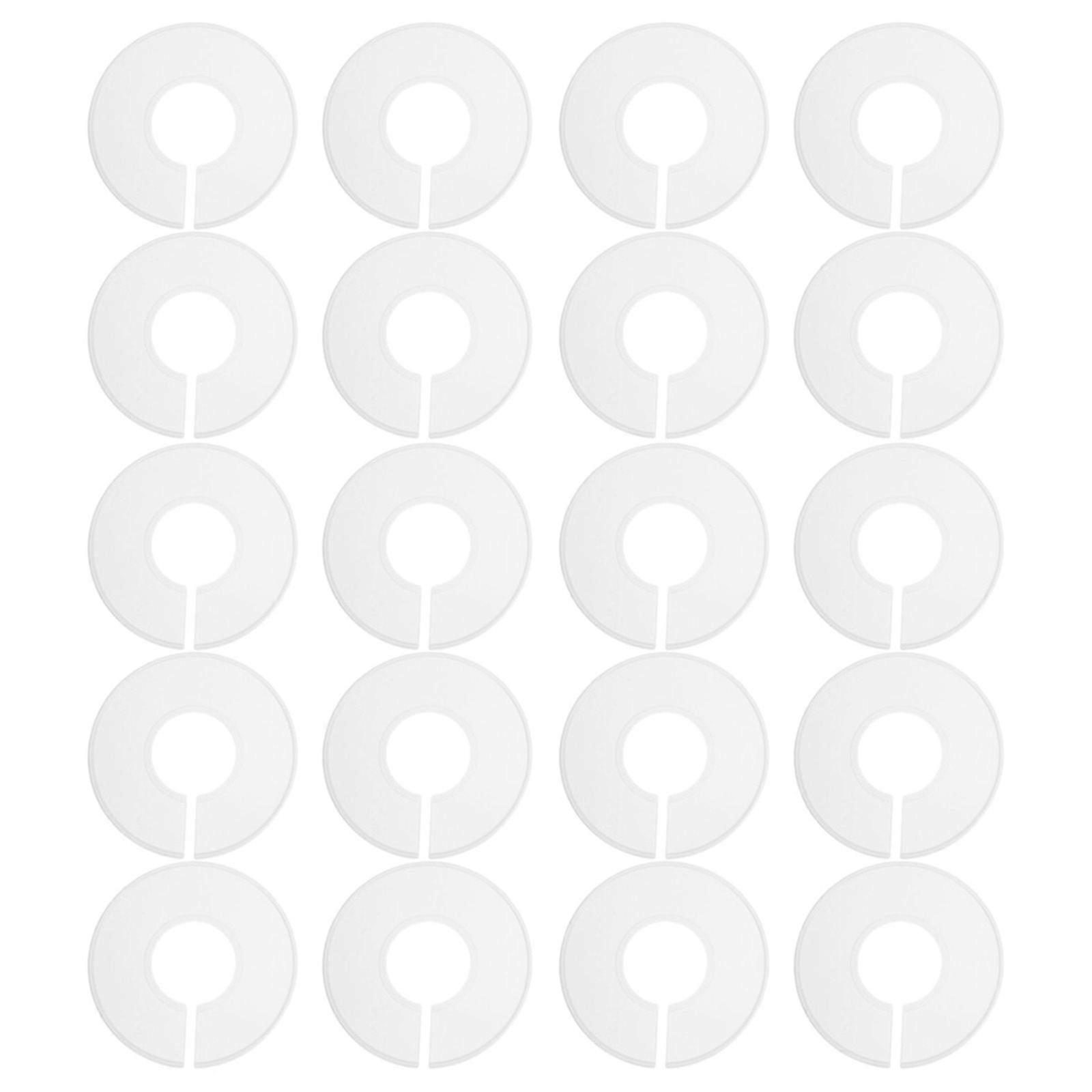 20pcs Plastic Clothing Size Circle Clothes Divider Ring Clothing Size Button