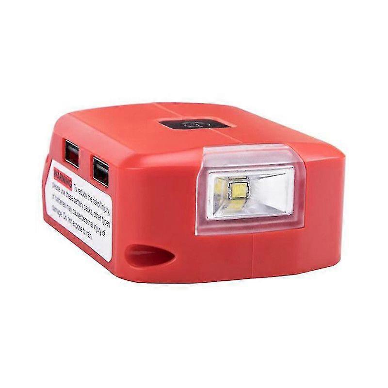 Compatible With MilWaukee 18V Lithium battery ADP05 adapter with working light