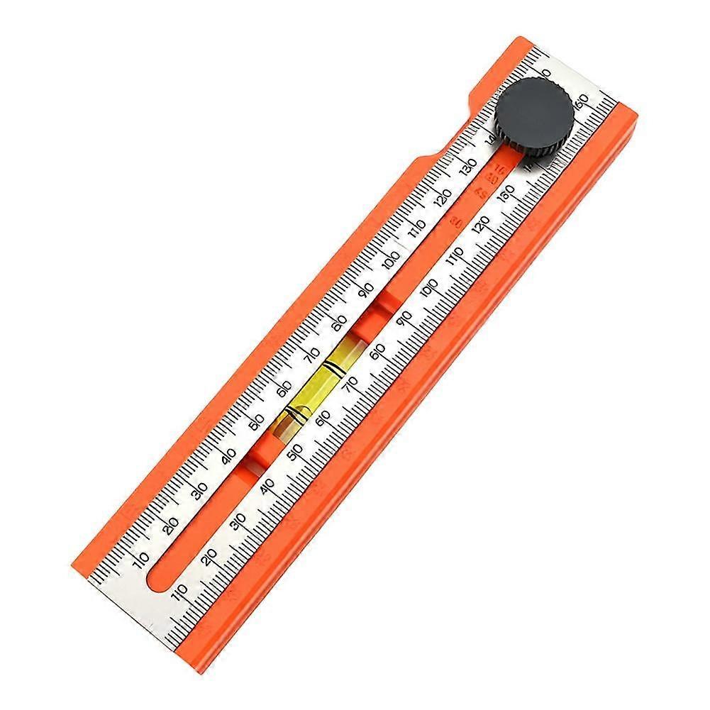 Adjustable ABS Protractor Tool for Woodworking with Multi-Angle Marking and Precise Leveling