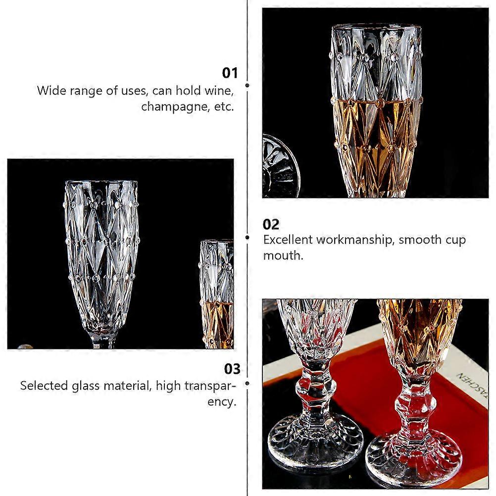 Glass Retro Beverage Cup for Drinking Use