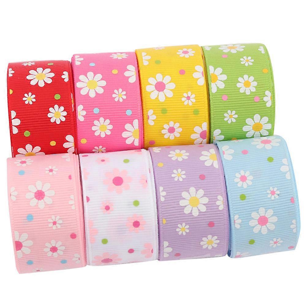 DIY Ribbon with Daisy Pattern Polyester Knitting Strap 16Pcs