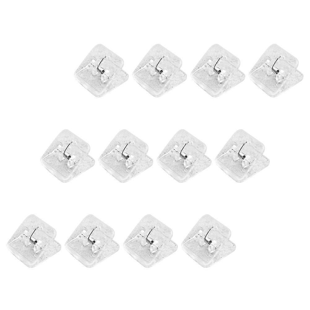 24Pcs Plastic Document Sorting Clips for Student Use Transparent Design