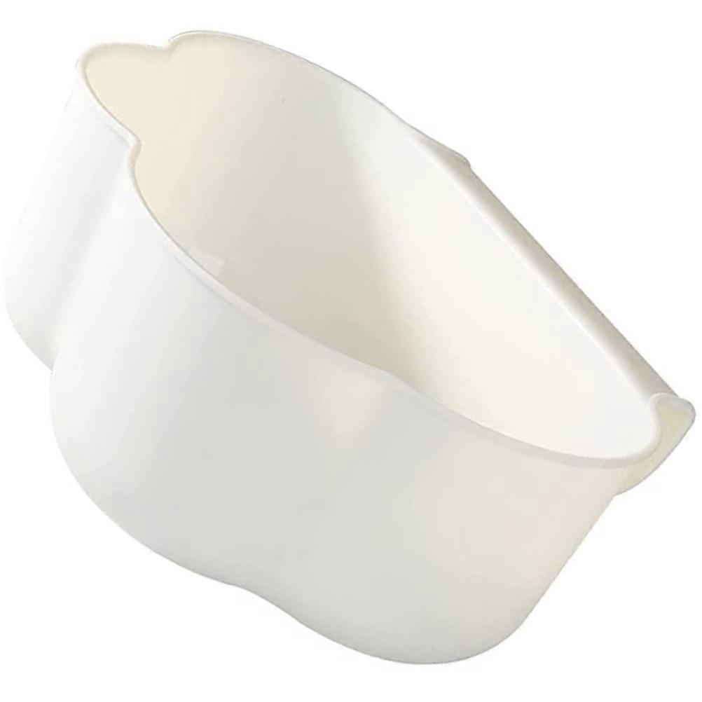 Hanging Garbage Container Cloud Shaped Kitchen Use Plastic 23x18cm Pressure Ring Design 1Pack