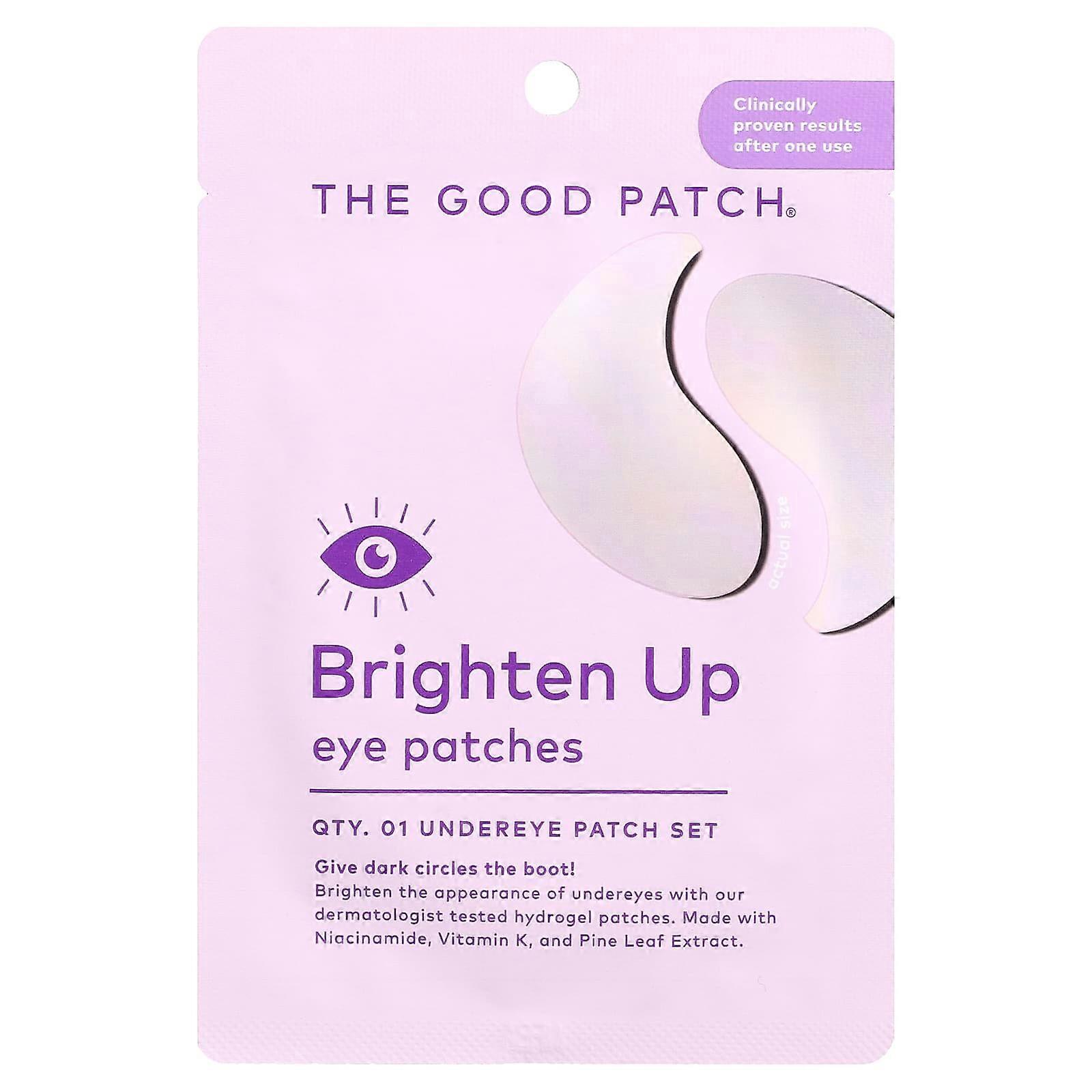 The Good Patch, Brighten Up Eye Patches, 1 Pair