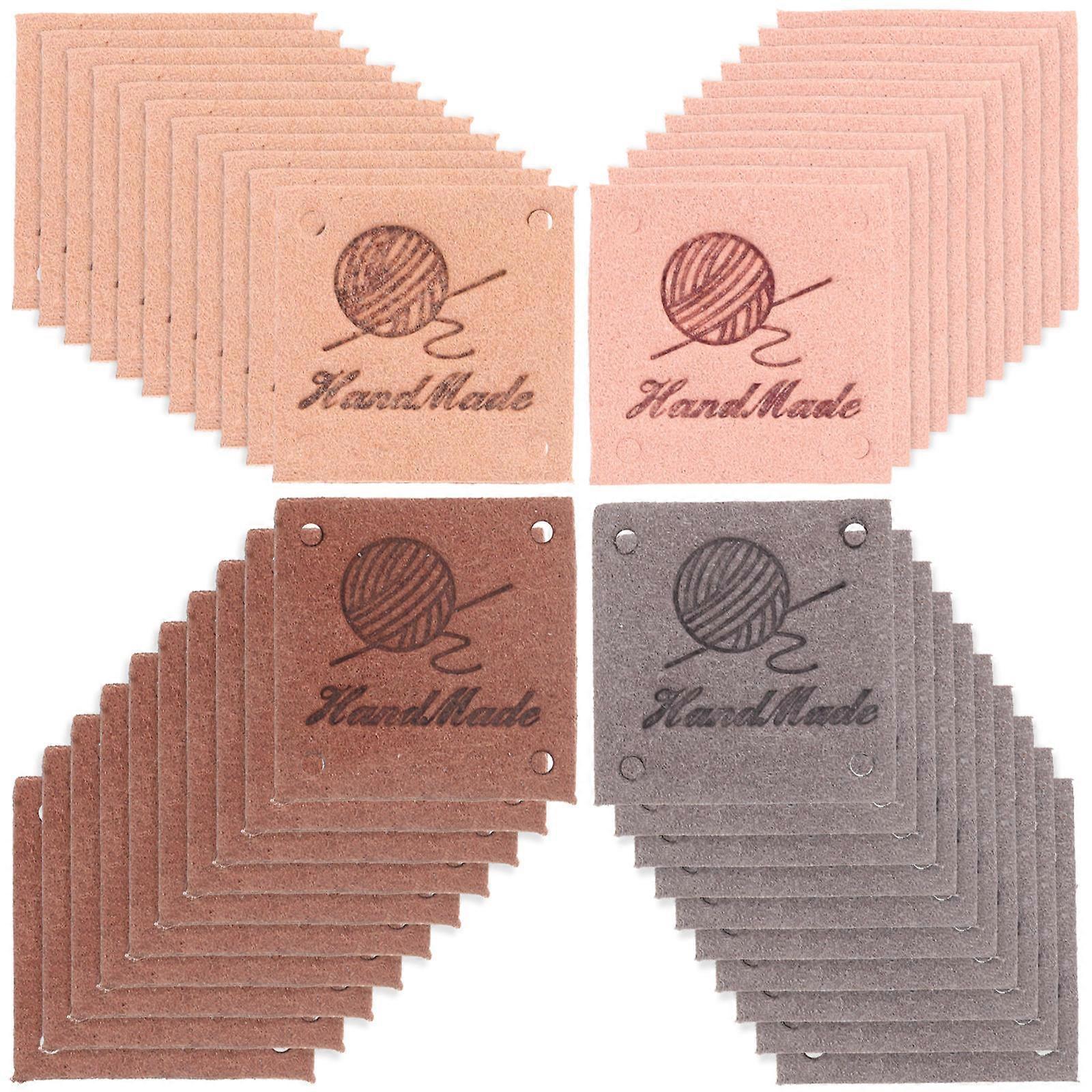 Embossed Tags for Clothes Handmade DIY Labels 40Pcs Set
