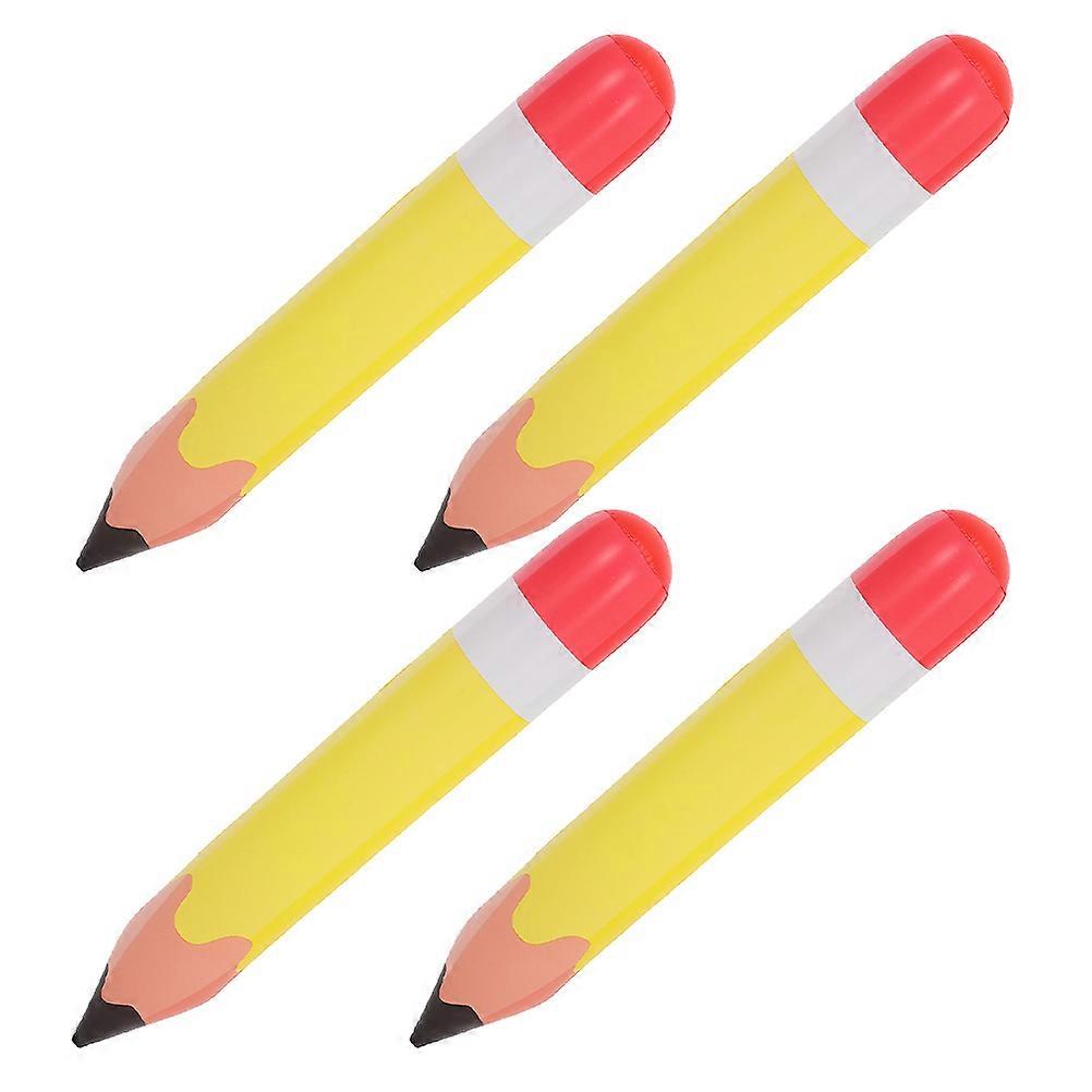 Inflatable Back to School Props Pencil Balloon Decorations 4Pcs Set