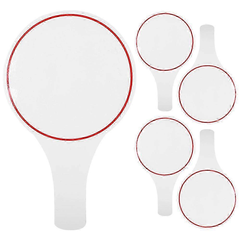 Writable White Foam Scoreboards, 5Pcs, for Judges Voting