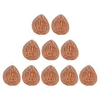 10pcs Small Almonds Lifelike Faux Fake Almonds Table Scatter Almonds Photography Props