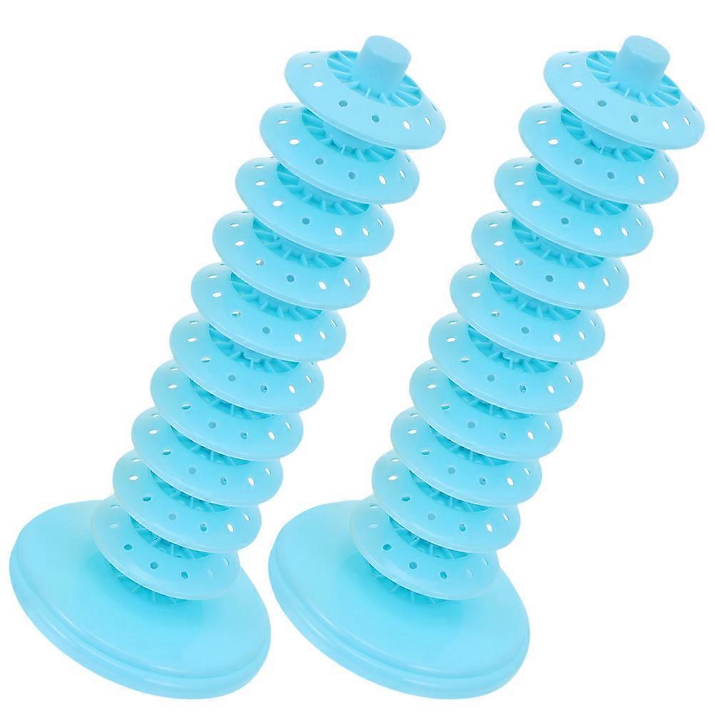 Sky-Blue Multi-Layer Lollipop Stand for Adjustable Display 2Pcs Reusable Holders