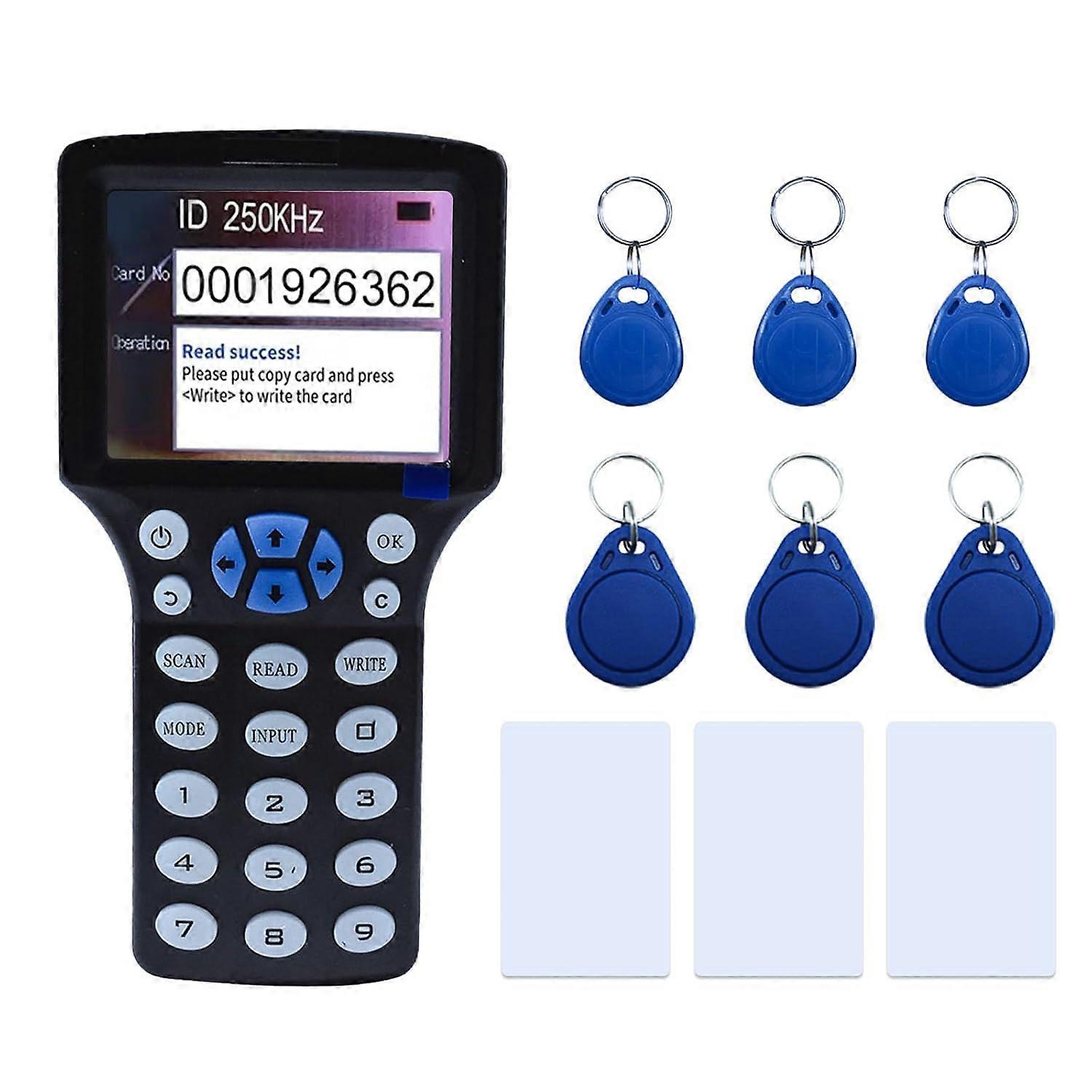 300CD RFID Reader Writer Black (RFID Copier Multi-Frequency RFID Writer RFID Card Reader Smart Card Decoder with Free Software and USB for Access Con
