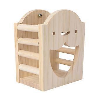 Futterständer für Kaninchen mit 1 Futternapf aus Holz