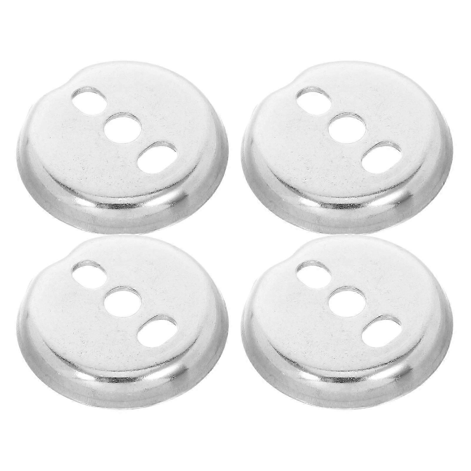 Silver Bathroom Towel Bar Replacement 4Pcs Mounting Hardware Kit
