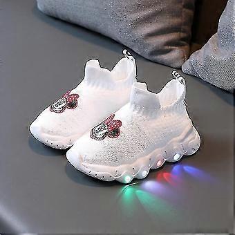 Minniw Muis Baby Led Schoenen Met Lichten Mesh Peuter Compatibel Met Kinderen Jongens Lichtgevende Meisjes Gloeiende Sneakers Kinderen