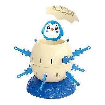 Mini children's board game pirate barrel sword penguin party skill parent-child interactive game pirate tabletop toy party event set blue