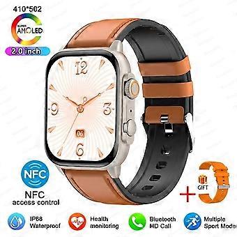 NFC Smartwatch Adulte Toujours Afficher L’heure BT Call Series 8 High Refresh Rtae Sport Montres Montre Intelligente Pour Apple
