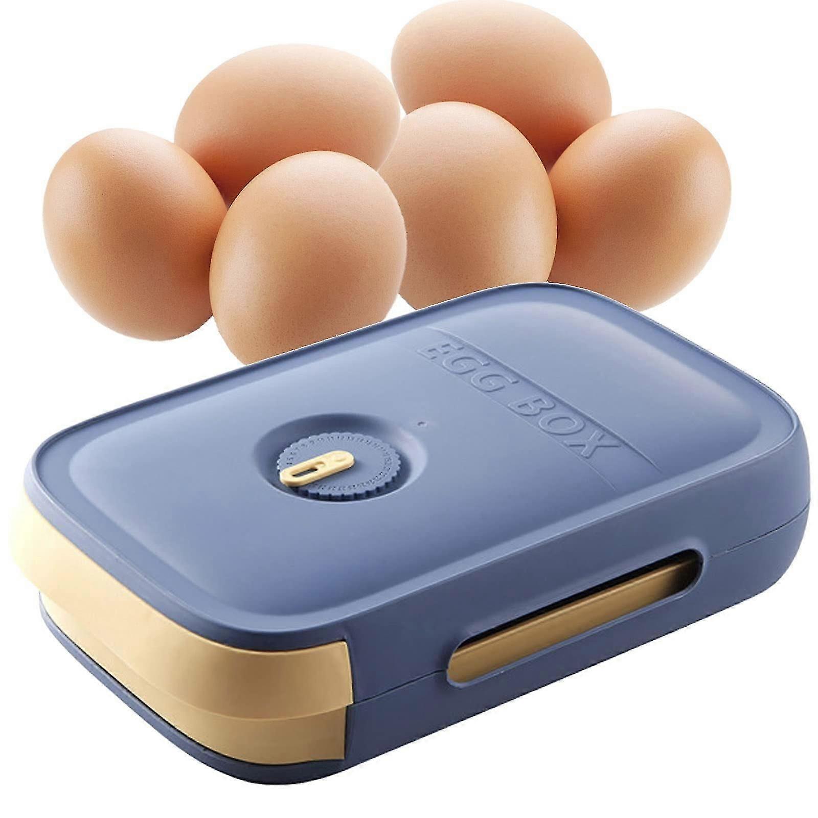 Egg Container Plastic Egg Container Fridge Portable Egg Storage Box Stackable Egg Holder Fridge