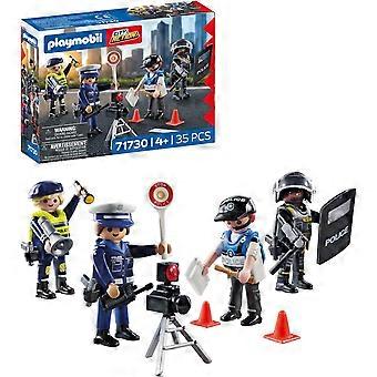 Conjunto de figuras policiais