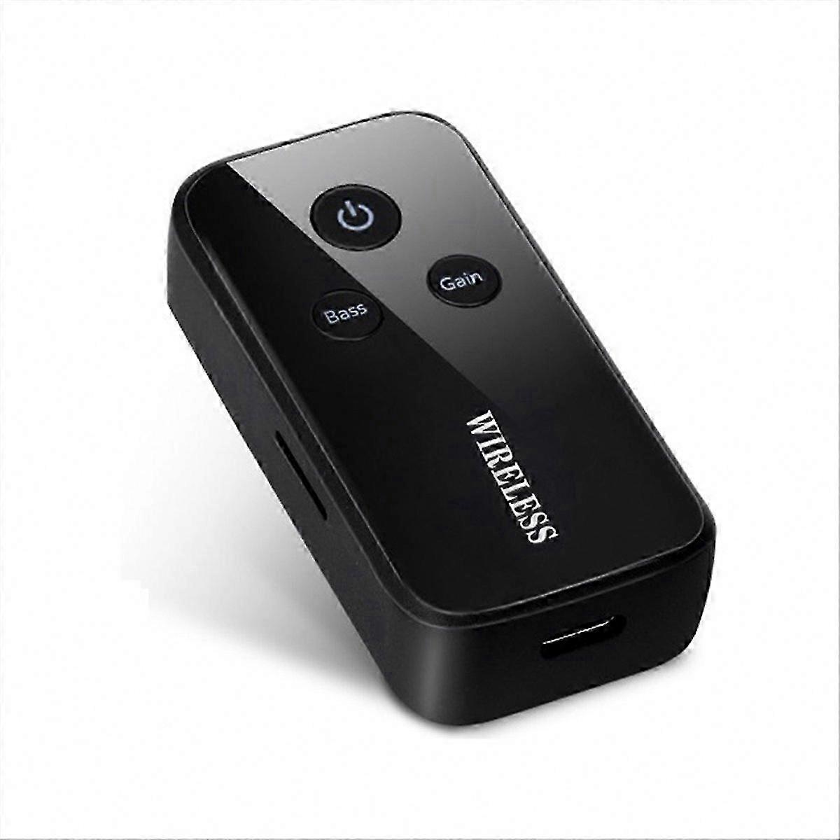 Portable Wireless Bluetooth Receiver Adapter with Lavalier Design
