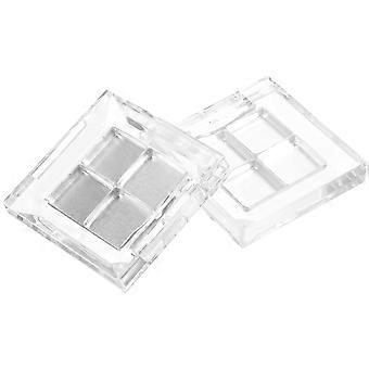 Empty Eyeshadow Box Transparent Palette for Storage 2Sets Small Makeup Container