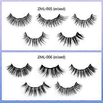 5D Magnetic Eyelashes Lashes Makeup Magnetic Eyelashes with Eyeliner Kit 2 Tubes of Magnetic Eyeliner and 5 Pairs Magnetic Eyelashes-cr