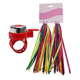 Handlebar Bell Set for Bike 2Pairs Children Bike Grips Tassels