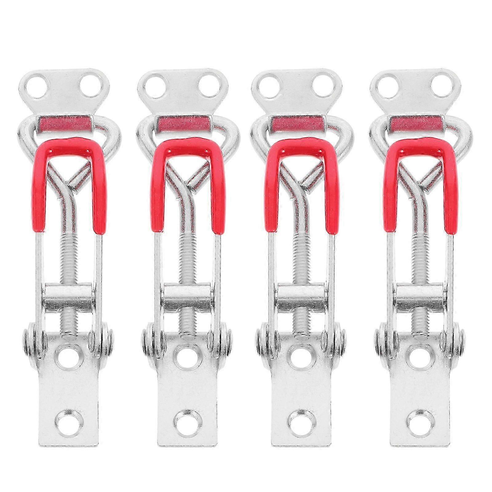 4pcs Toggle Latch Heavy Duty Latch Clamp Hasp Toggle Latch Adjustable Pull Latch