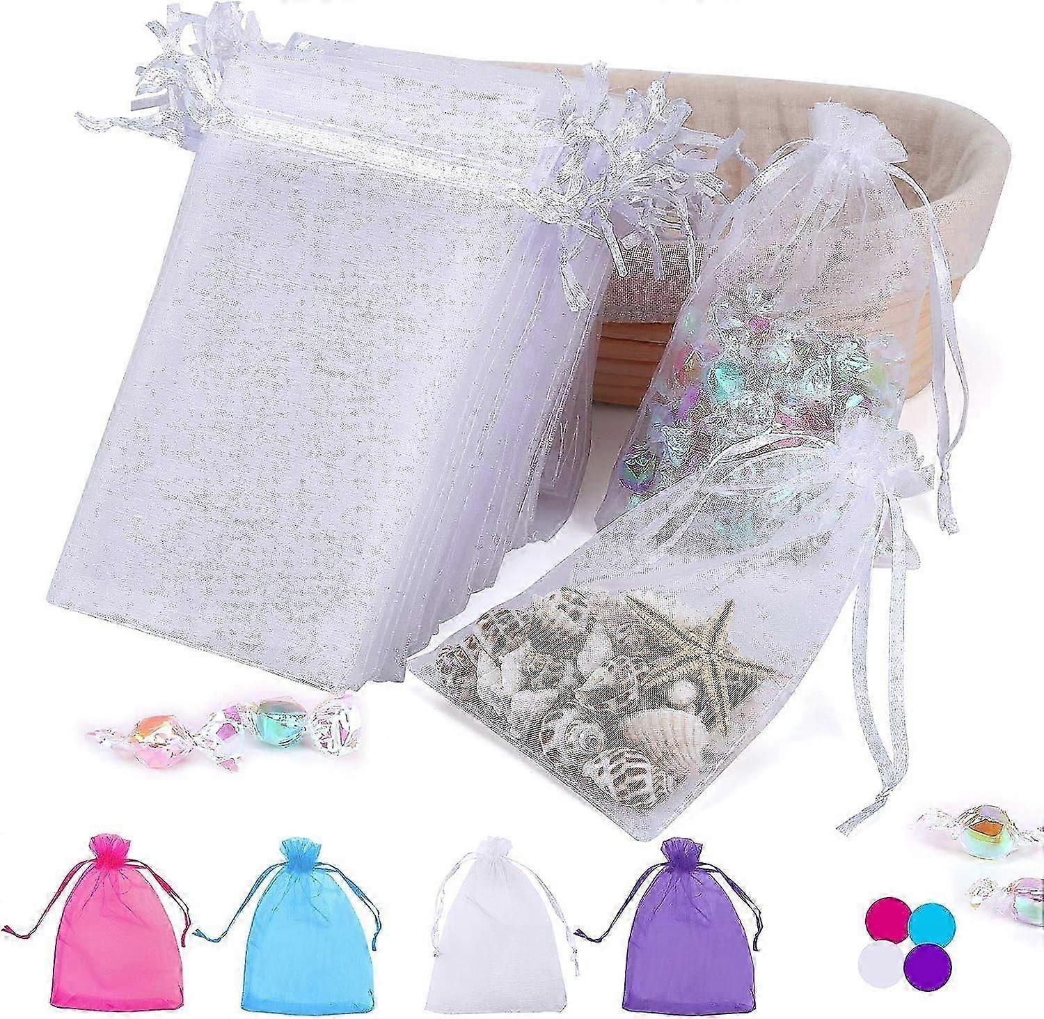 100Pcs Organza Drawstring Gift Bags