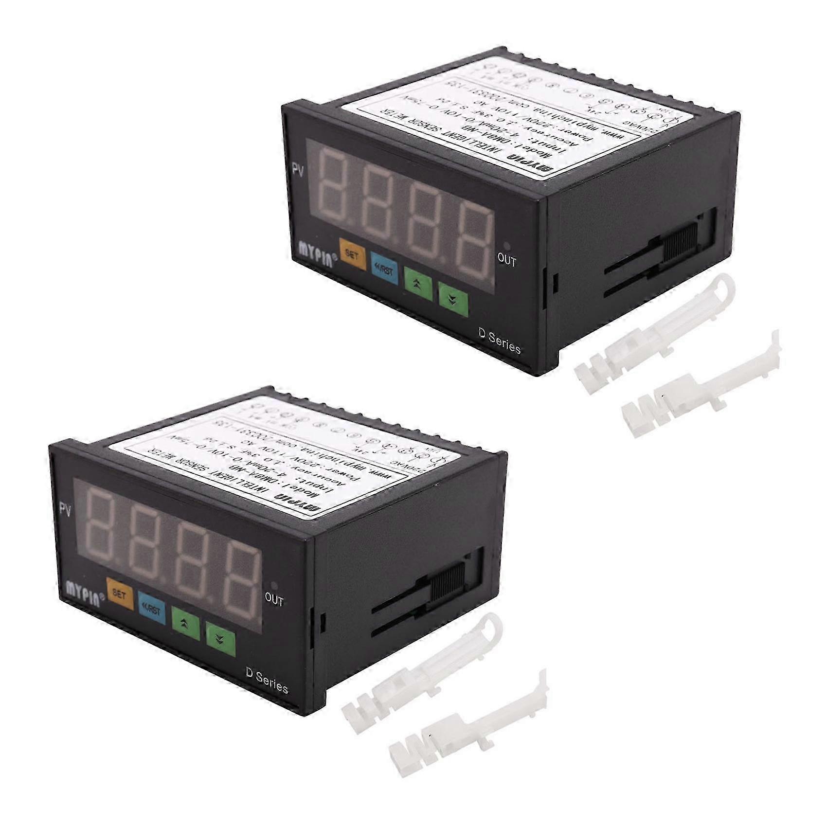 Mypin 2X Digital Sensor Meter Multi-Functional Intelligent LED Display 0-75Mv/4-20Ma/0-10V Input