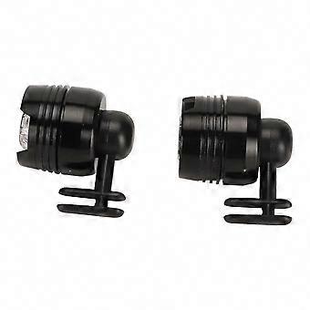 Secure, Waterproof Flashlight Attachment, 2pcs Aluminum Alloy LED Clip for Outdoor Camping & Hiking, Black