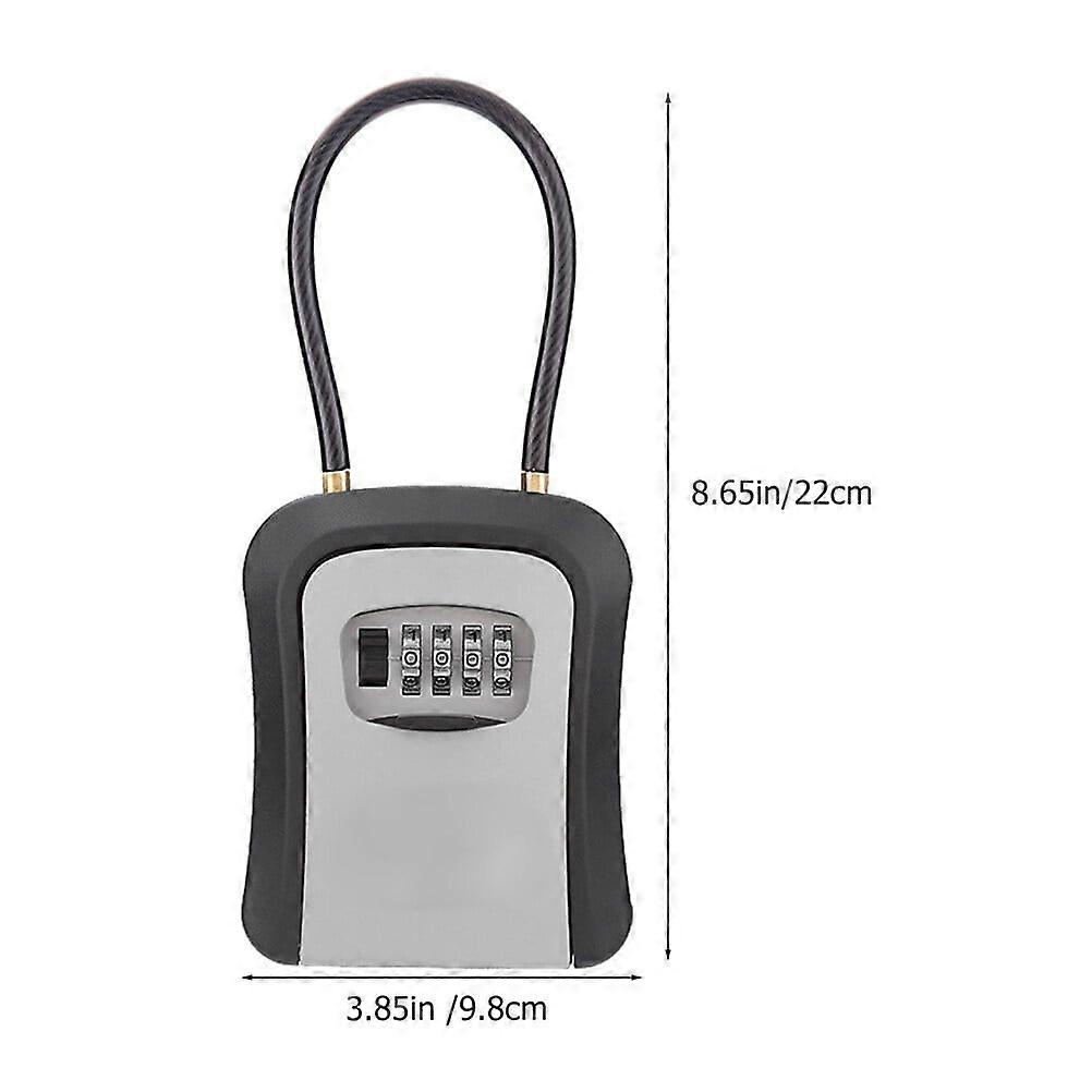 Code Box Outdoor Keys Box Password Lock Box Keys Lock Box for House Security
