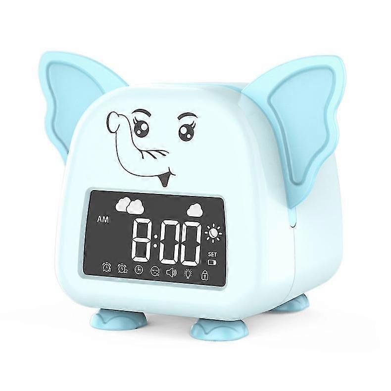 Elephant-shaped Alarm Clock, Electronic Clock Multifunction Sleep Training Snooze Tool 26-27