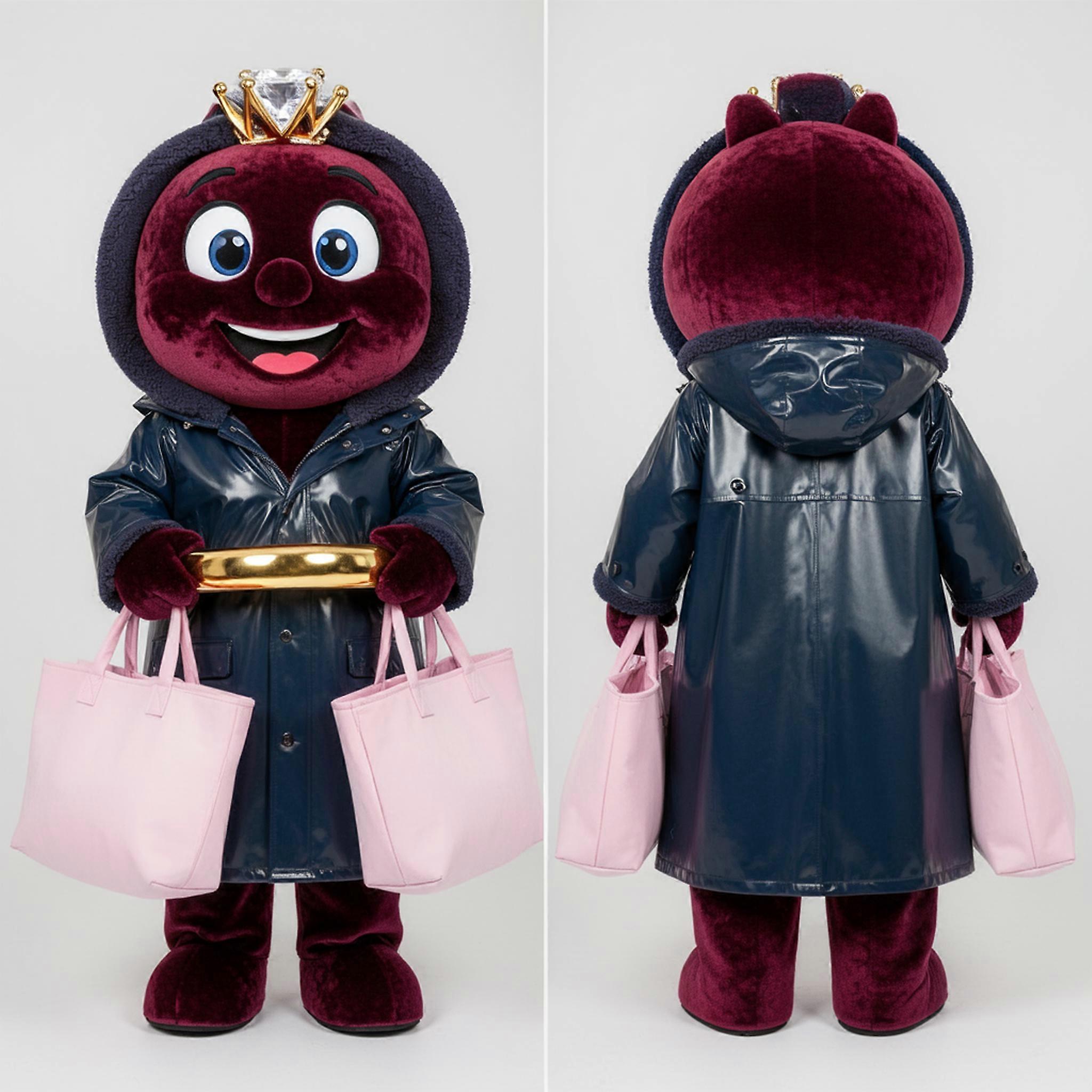 MASTICOT Maroon Velvety Engagement Ring Mascot