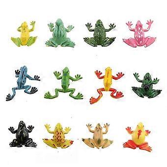 12pcs Childrens Toy Figure Frogs Amphibian Learning Model Biology Class Props