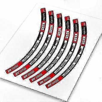 Rim Sticker Set 4-Pack PVC Wheel Decals for 26-29 Inch MTB Wheels, Waterproof UV-Resistant Bicycle Accessories
